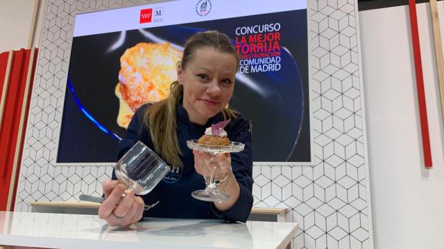 Paula Beer, ganadora del V Concurso de la Mejor Torrija Innovadora de Madrid, organizado por Acyre.