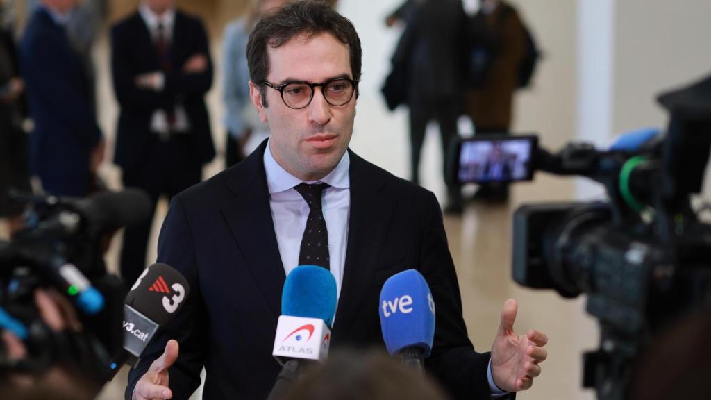 Carlos Cuerpo, durante la reunión de ministros de Comercio de la UE celebrada este lunes en Luxemburgo