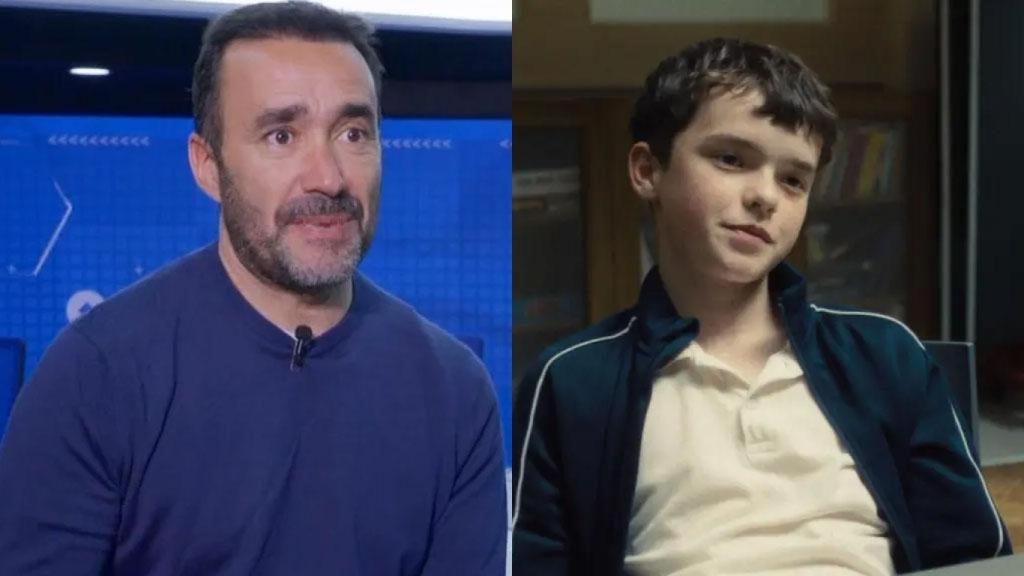 El periodista Juanma Castaño y un fotograma de la serie 'Adolescencia'.