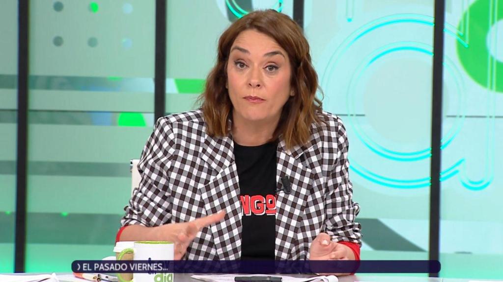 Toñi Moreno durante el programa de hoy.
