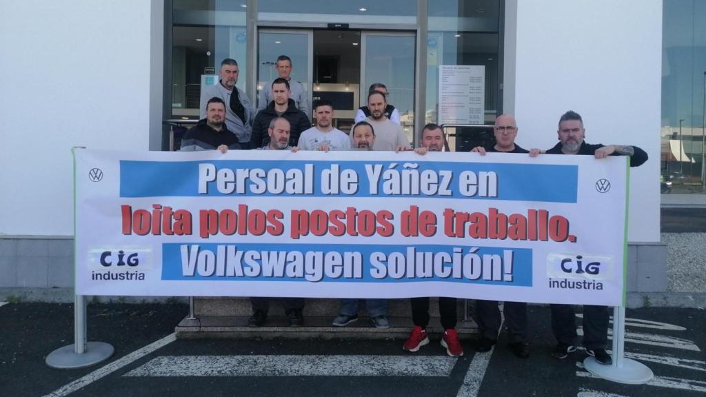 Movilizaciones y huelga en A Coruña y Ferrol del grupo Yáñez, concesionario oficial de Volkswagen