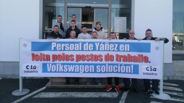 Movilizaciones y huelga en A Coruña y Ferrol del grupo Yáñez, concesionario oficial de Volkswagen