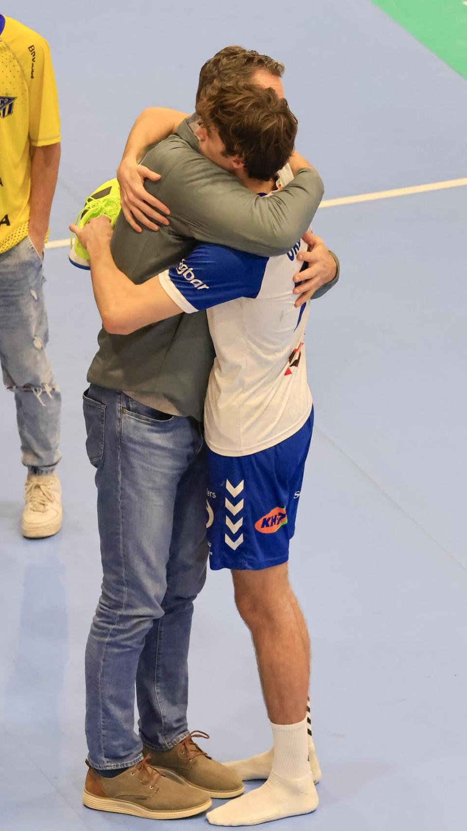 Iñaki Urdangarin y Pablo tras un juego celebrado en 2023.