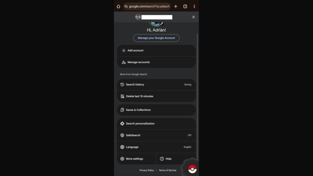 Cambiar el idioma de Google a inglés es necesario para el juego de Pokémon