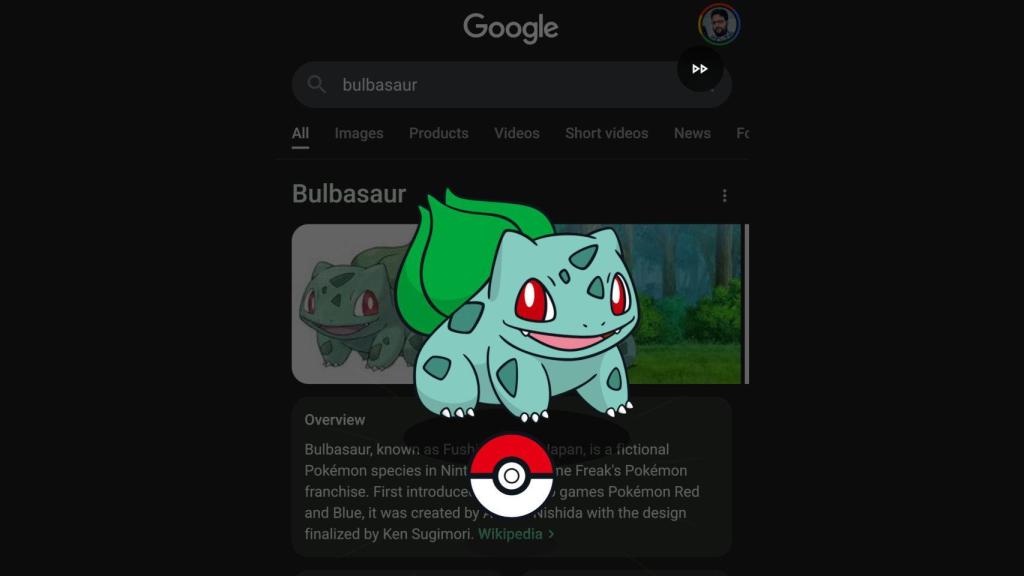 Minijuego de Pokémon en Google