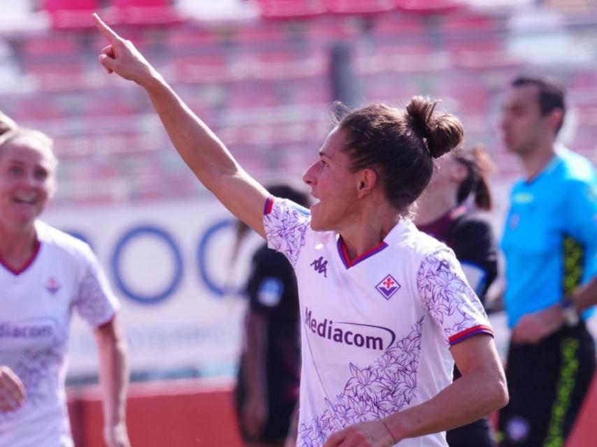 Vero Boquete en su actual equipo.