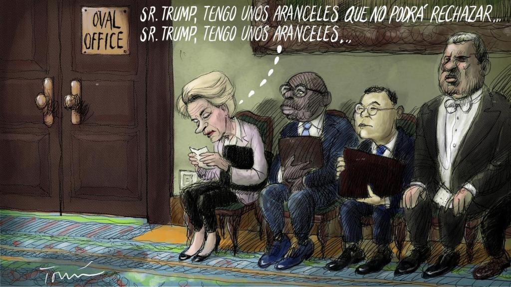 En la sala de espera.