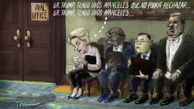 En la sala de espera.