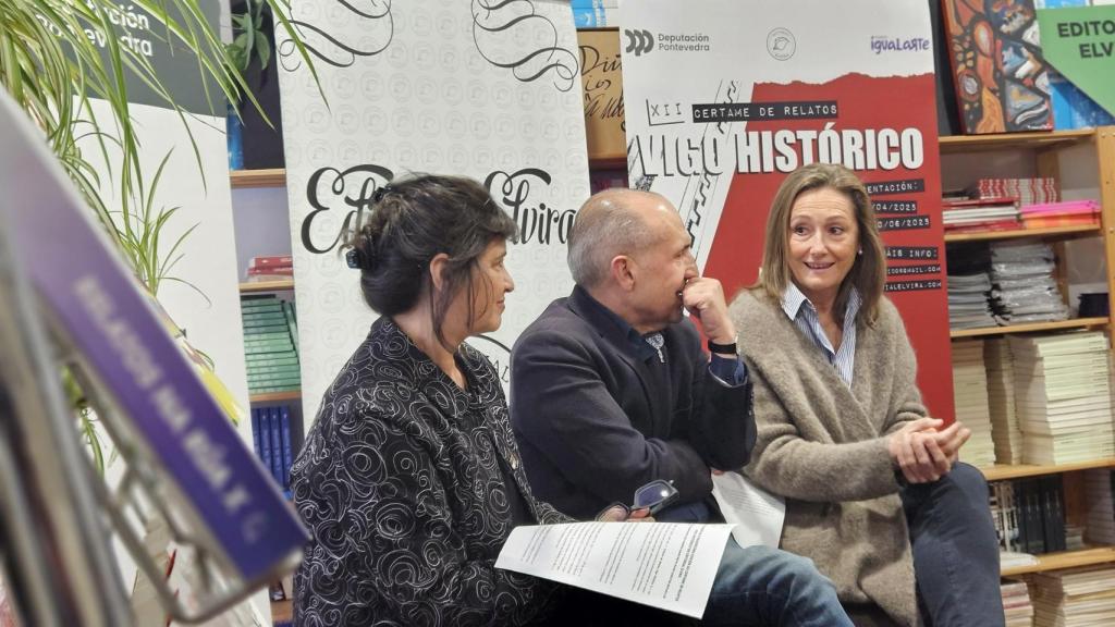 Rueda de prensa de la presentación del Certame de Relatos Vigo Histórico