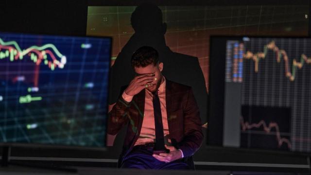 Caída de las bolsas.