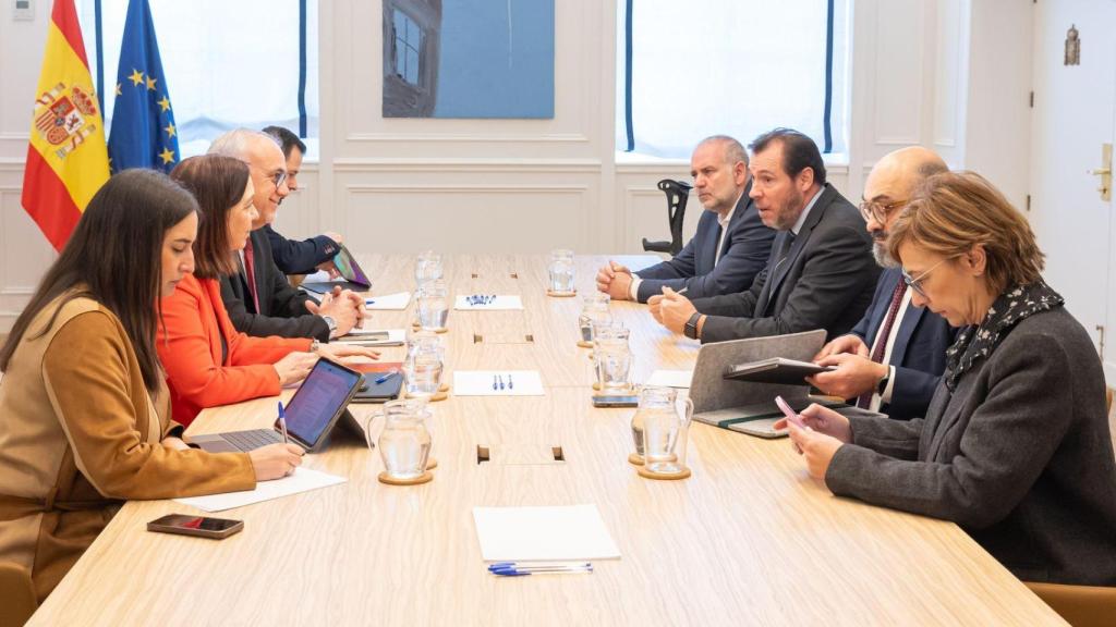 Un momento de la reunión celebrada en el Ministerio de Transportes y Movilidad Sostenible.