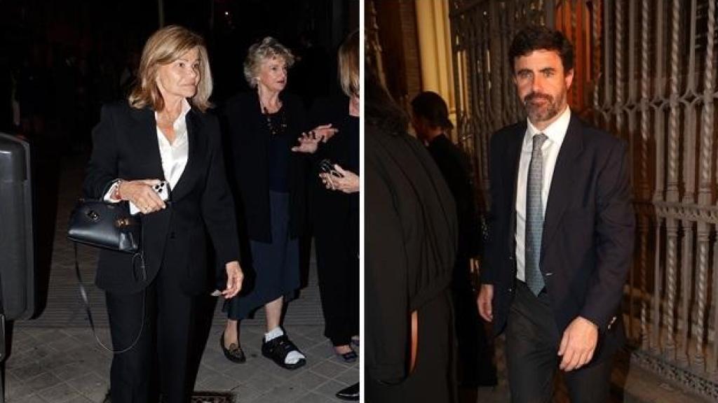 Cari Lapique y el viudo de su hija Caritina, Antonio Matos, en un fotomontaje de Europa Press.