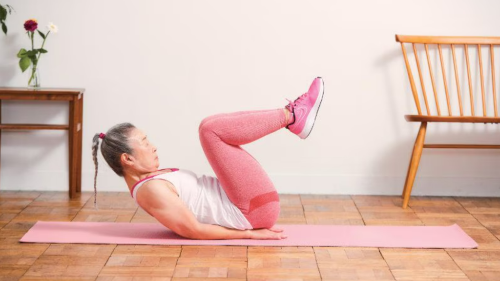 Método Takimika: rodillas al pecho.