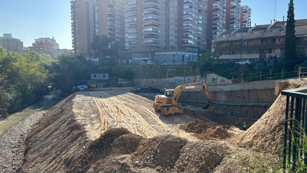 Fase 1 de obras de la rehabilitación del río Huerva, en Zaragoza. Imagen de archivo.
