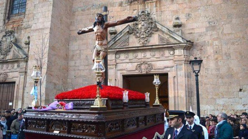 Procesión del Cristo de la Agonía en la Semana Santa de Salamanca