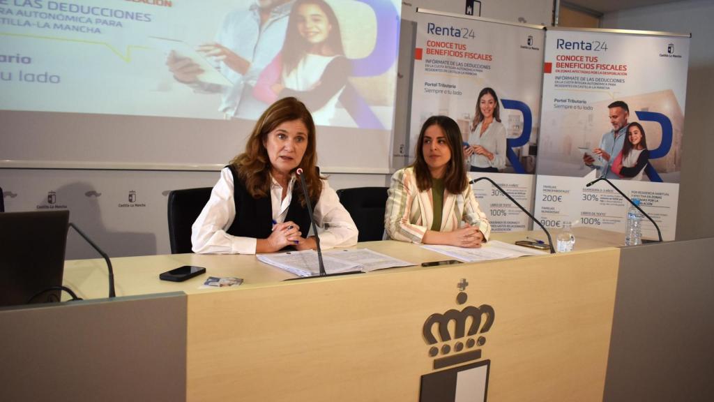 La directora general de Tributos y Ordenación del Juego, Susana Pastor, en la rueda de prensa de este martes.