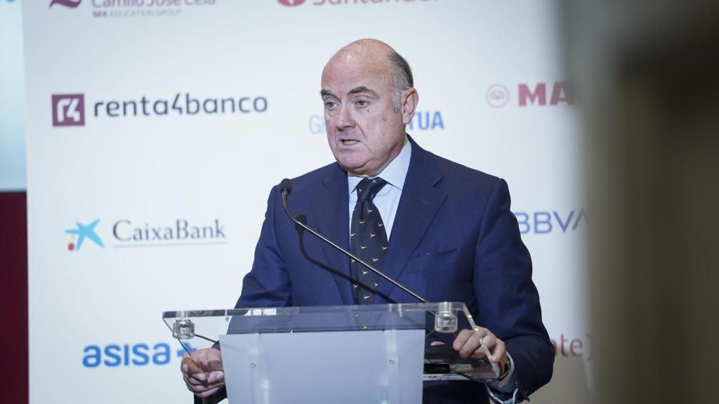 Luis de Guindos, vicepresidente del BCE, durante su reciente participación en el V Observatorio de las Finanzas de EL ESPAÑOL e Invertia.