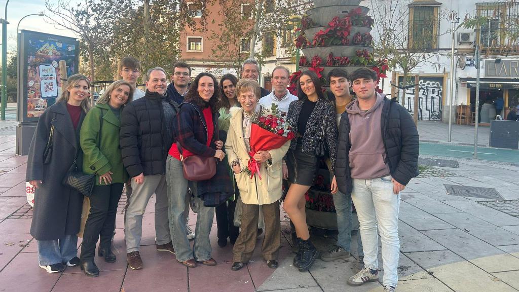 Su familia, su gran apoyo.