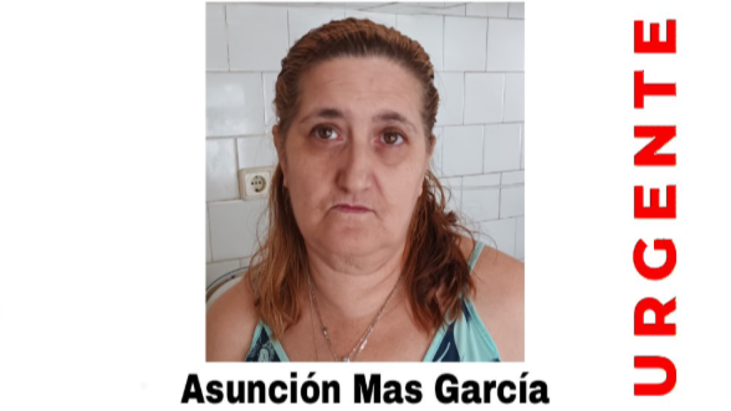 Cartel de la mujer desaparecida.