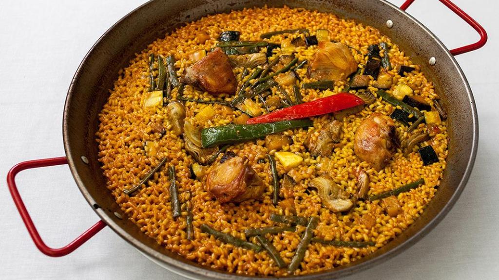 Imagen de una paella.
