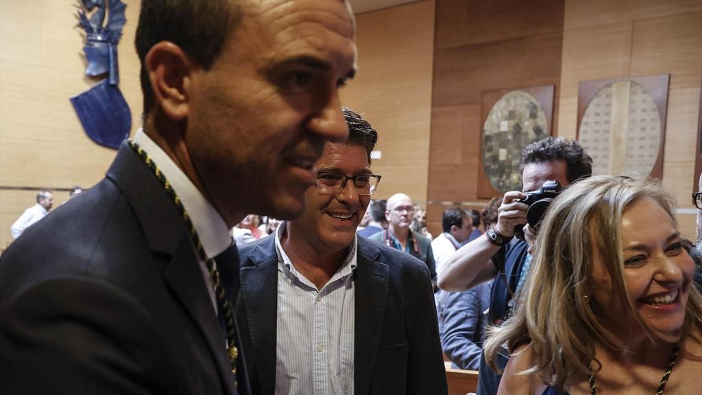 Jorge Rodríguez en la toma de posesión de Mompó como presidente de la Diputación. Rober Solsona / EP