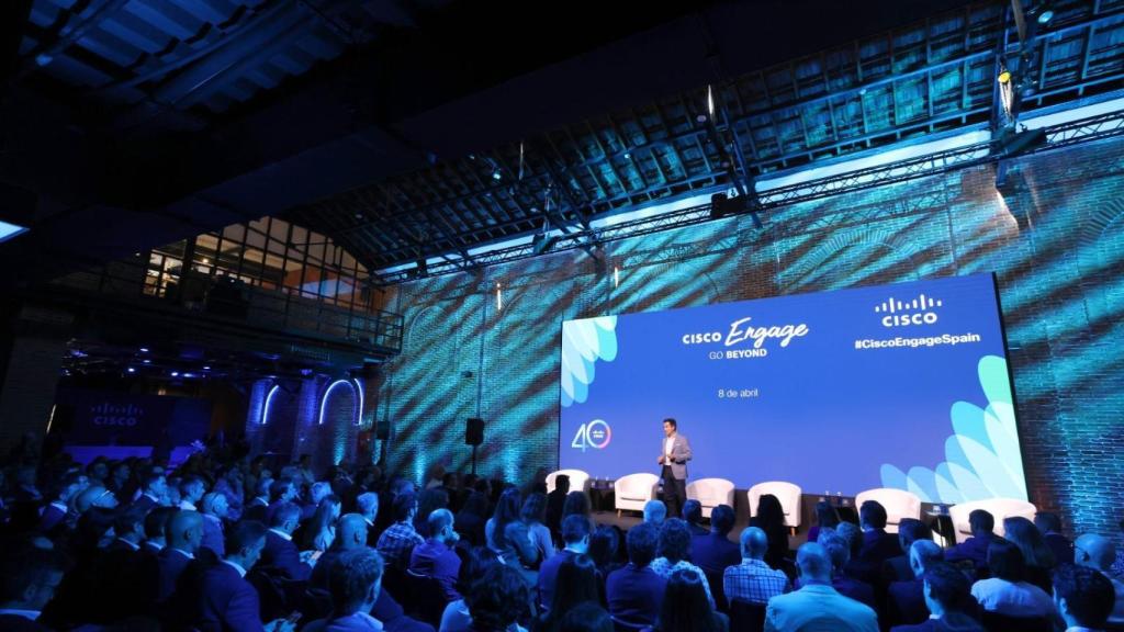 Andreu Vilamitjana, director general de Cisco en España y Portugal, durante el evento de celebración por sus 40 años de actividad.