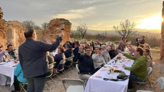 Imagen de una de las catas de la ruta.