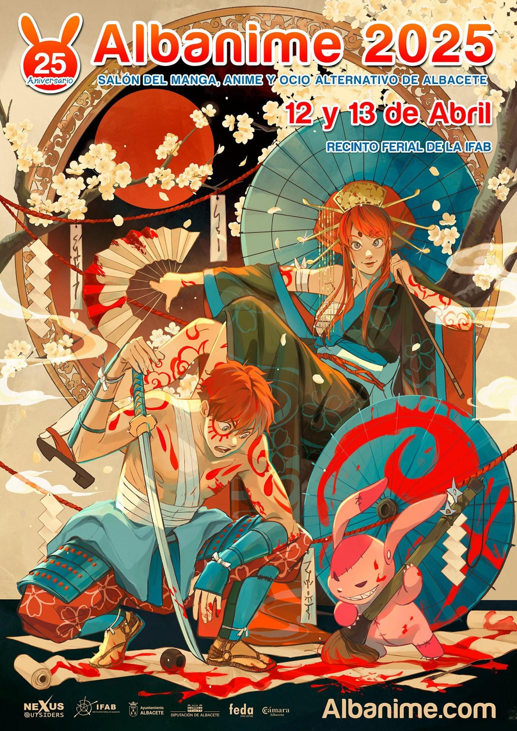 Cartel de 'Albanime'. Foto: Ayuntamiento.