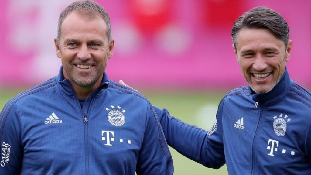 Hansi Flick y Niko Kovac en el Bayern Múnich.