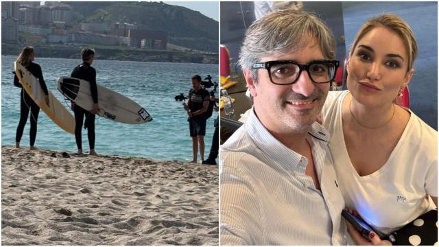 Unión sorpresa en A Coruña: Rodaje conjunto de Diego González Rivas y  la televisiva Alba Carrillo