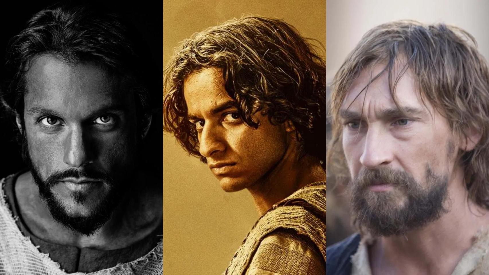 Fotomontaje con imágenes promocionales de 'The Chosen', 'La Casa de David' y 'La Pasión'