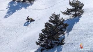 El rescate de un esquiador herido en Segovia