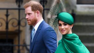 El príncipe Harry y Meghan Markle el Día de la Commonwealth 2020.