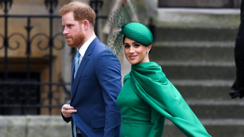 El príncipe Harry y Meghan Markle el Día de la Commonwealth 2020.