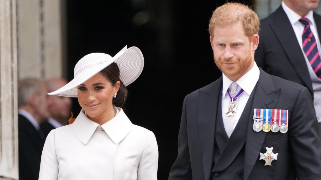 Meghan y Harry, en el Jubileo de Platino de Isabel II.