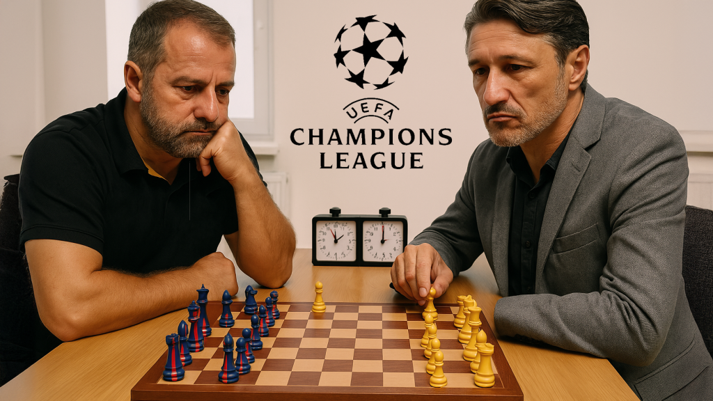 Hansi Flick y Niko Kovac, en un fotomontaje disputando una partida de ajedrez