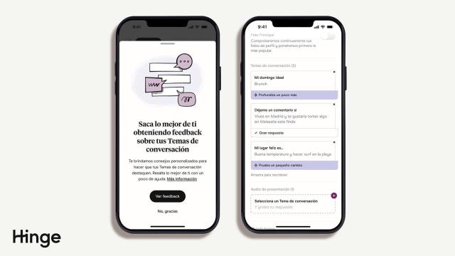 Hinge y su nueva función de IA