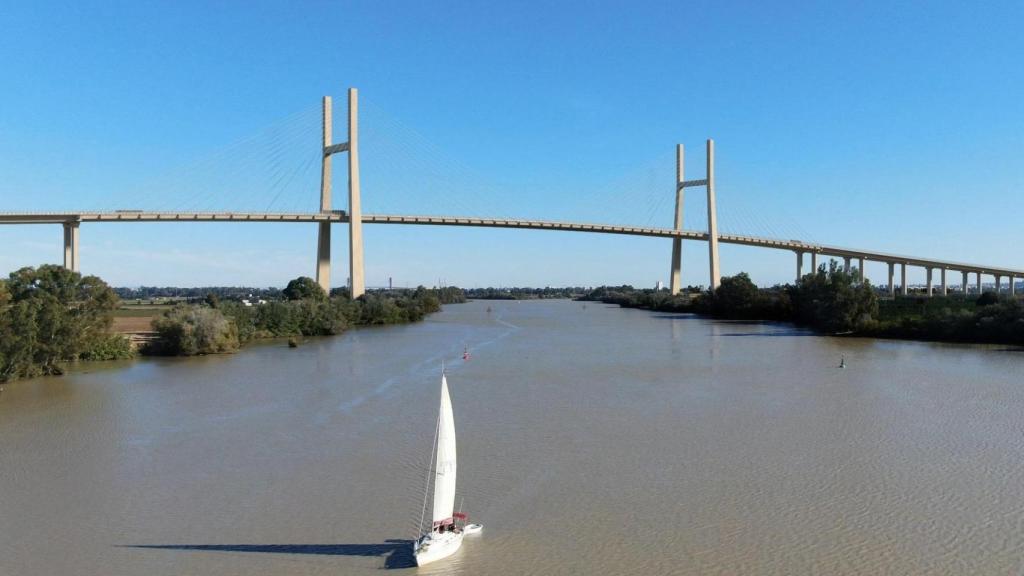 Recreación digital del puente de la SE-40.