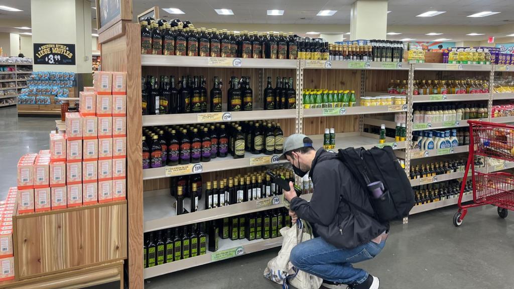 Una tienda de productos europeos en Nueva York este miércoles.