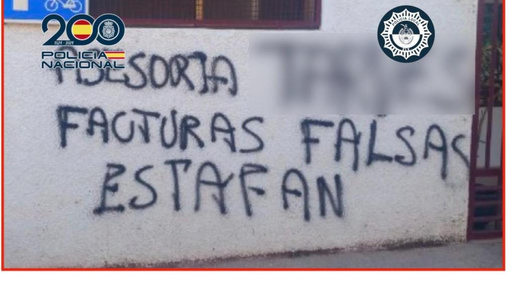 Imagen de las pintadas.