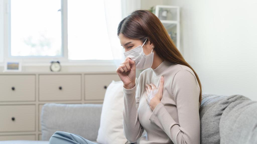 Imagen de archivo de una paciente con Covid