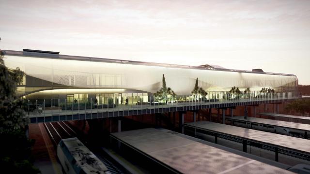 Simulación de la futura estación de trenes de Valladolid