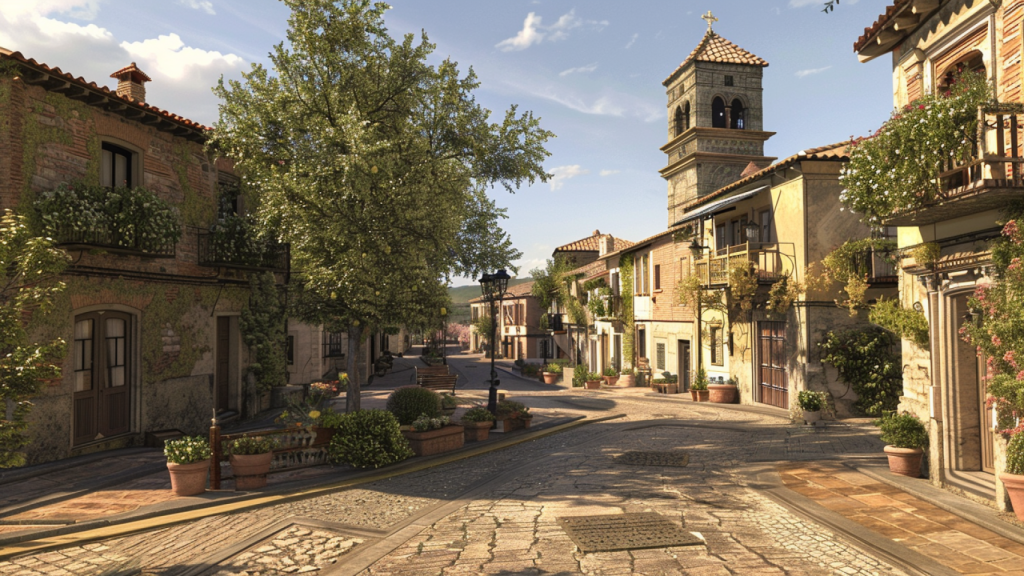 Pueblo medieval de Aragón.