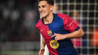 Gavi celebra un gol con el FC Barcelona