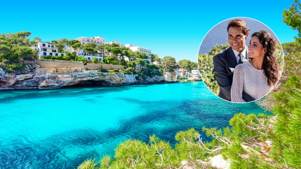 Una de las bonitas calas de Mallorca / Mery Perelló y Rafa Nadal.