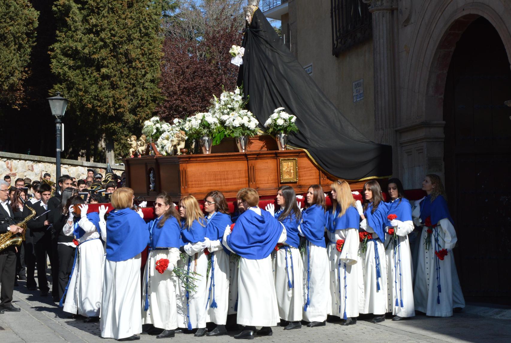 Procesión de la Virgen de la Alegría en Salamanca
