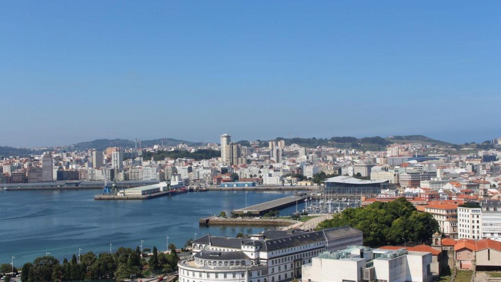 Vista panorámica de A Coruña