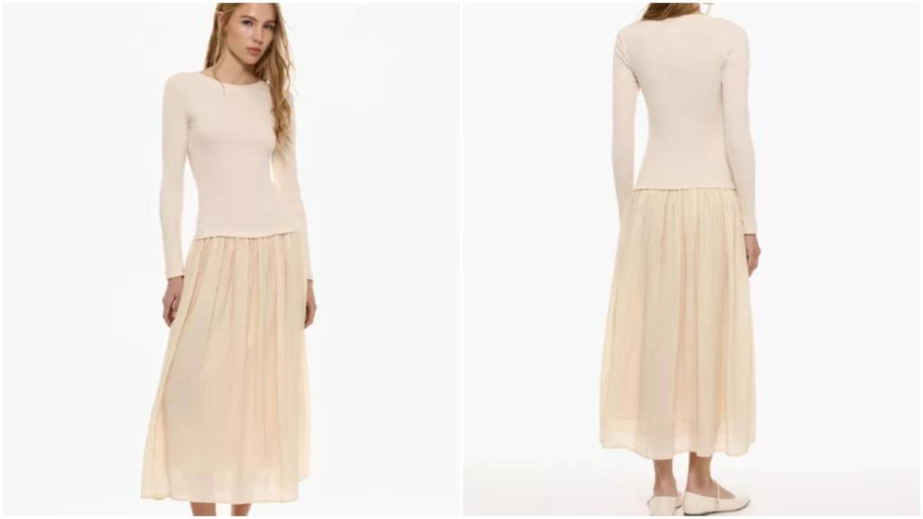 Vestido midi combinado de Lefties. Ref: 1952/307/711