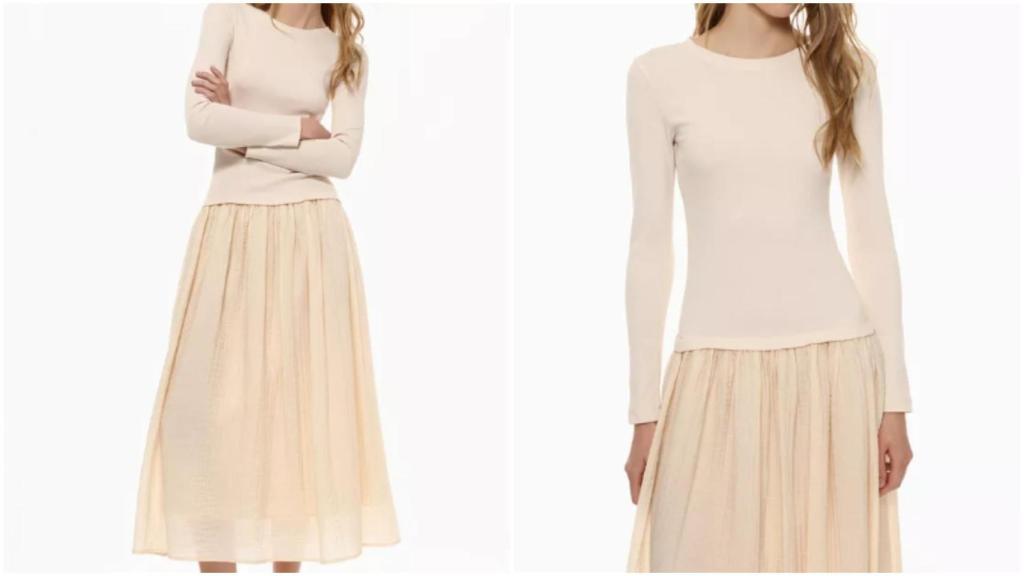 Vestido midi combinado de Lefties. Ref: 1952/307/711