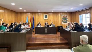 Pleno municipal en Cambre.